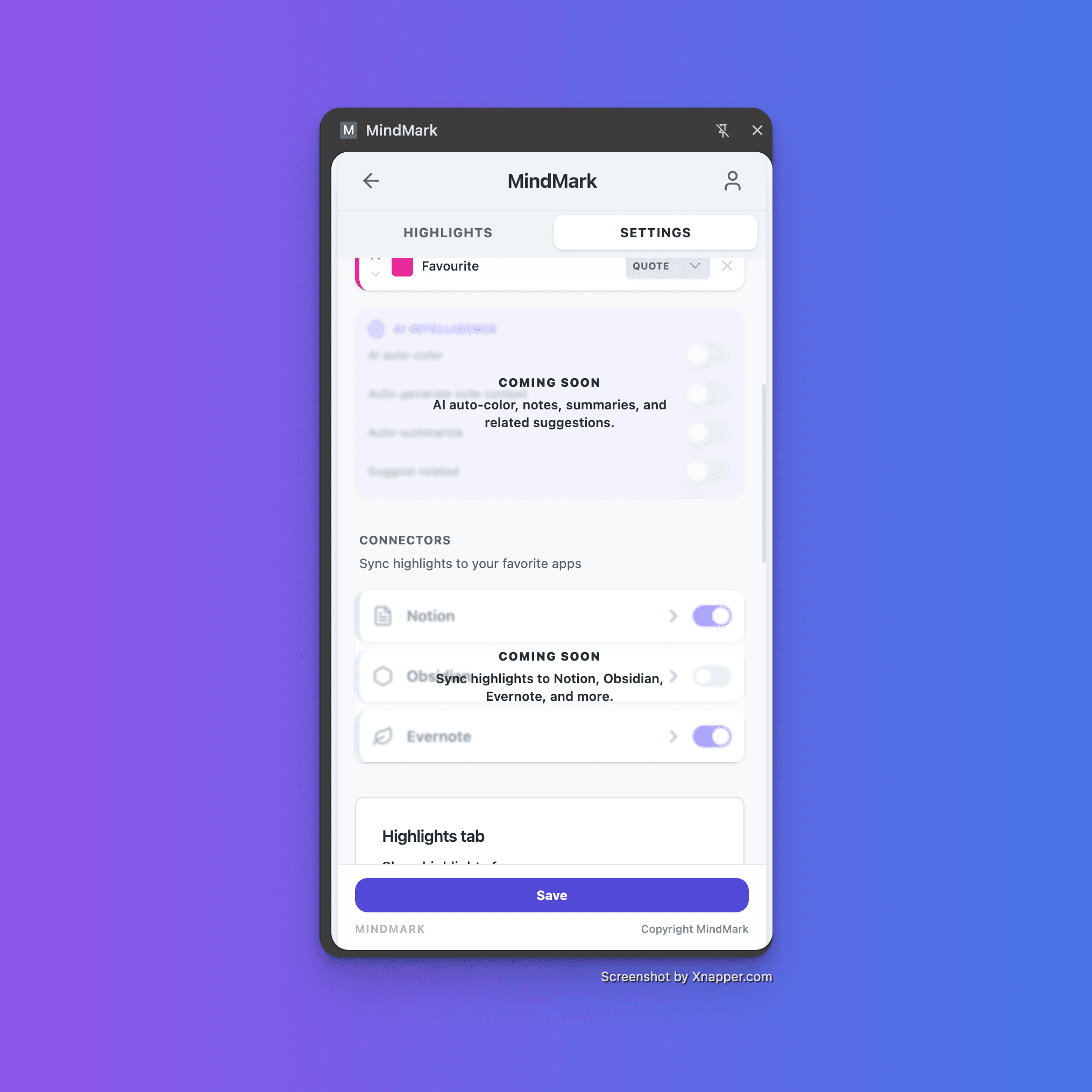 MindMark future connectors to notes apps